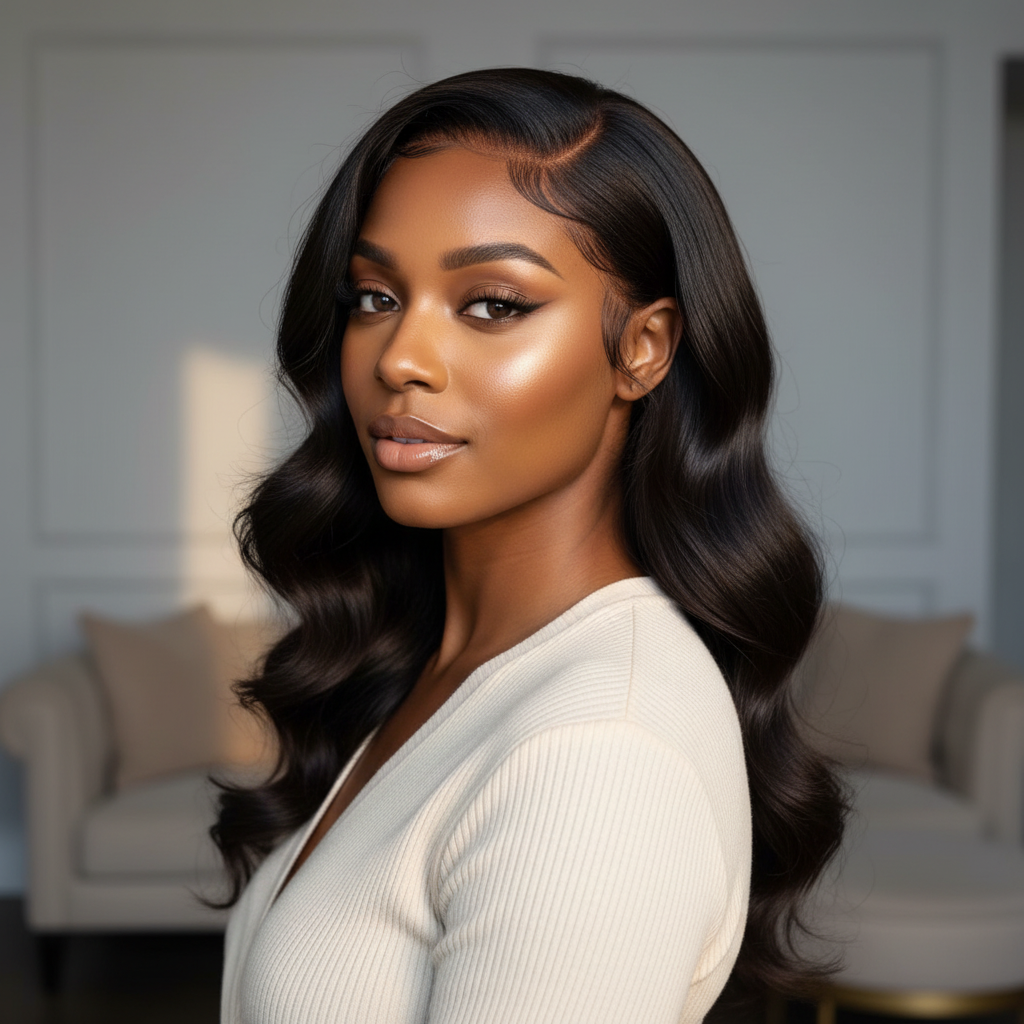 Glueless 20 Inch Closure Wig